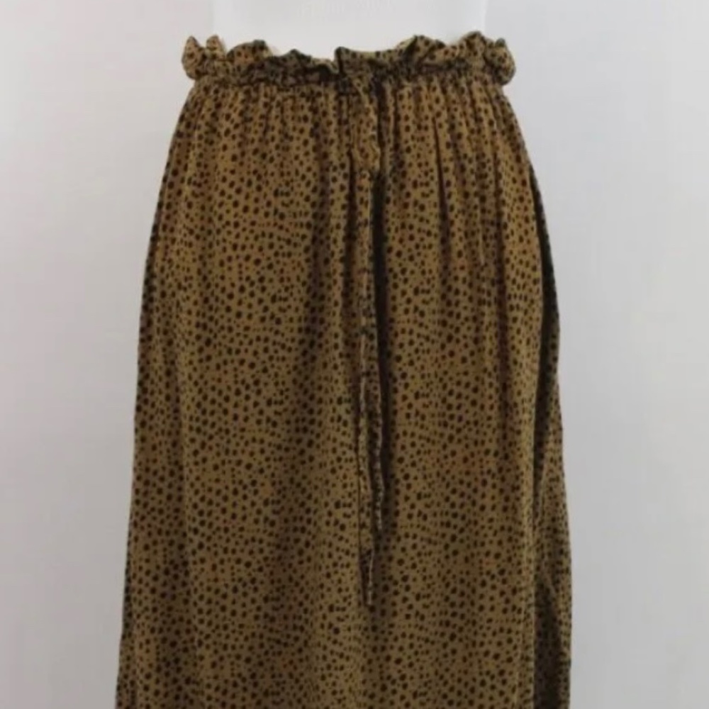 Emerson Fry Cheetah Print Drawstring Skirt